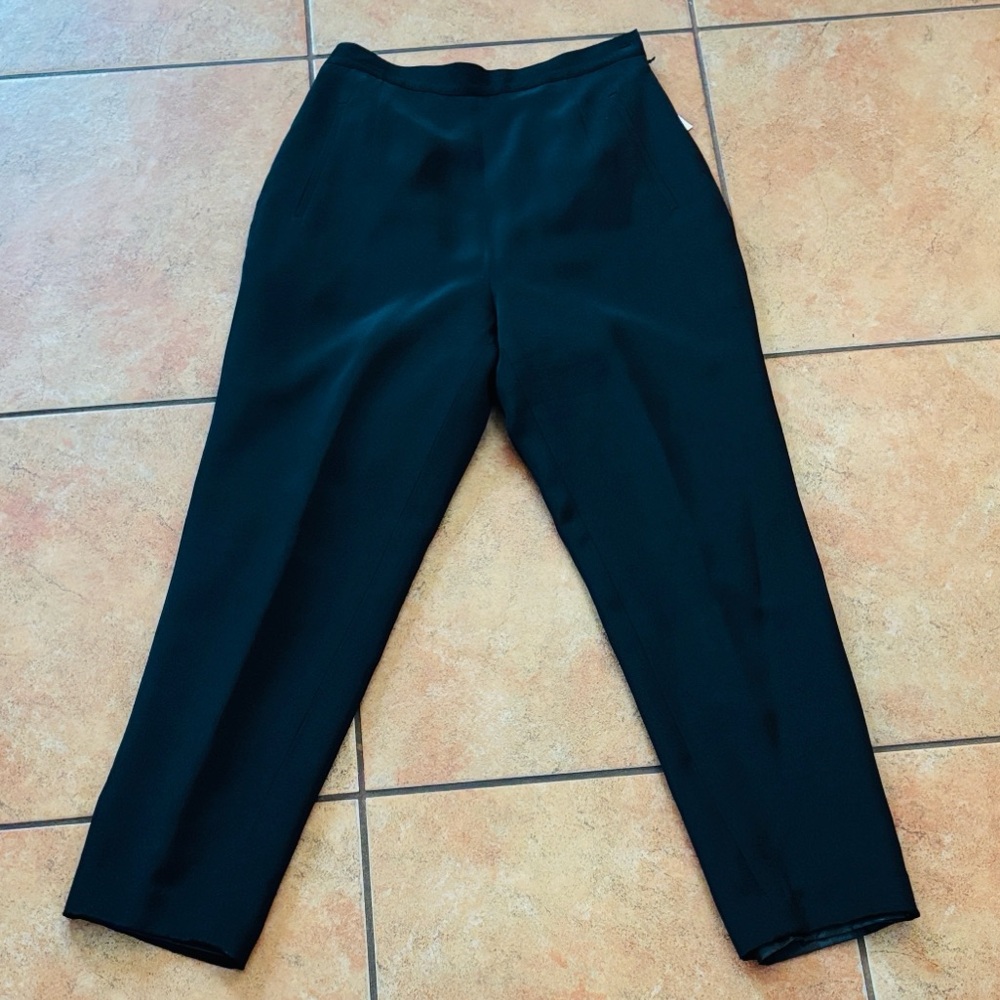 Vintage Pat Argenti 100% Silk Dress Pants Size 6